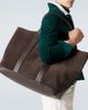 Tom Ford Tom Ford Leather-trimmed suede tote bag - 3