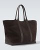 Tom Ford Tom Ford Leather-trimmed suede tote bag - 5