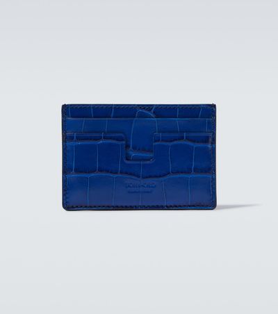 Tom Ford Tom Ford Leopard-print leather card holder