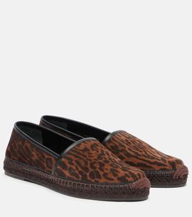 Tom Ford Tom Ford Leopard-print suede espadrilles