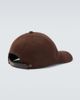 Tom Ford Tom Ford Logo embroidered canvas and leather cap - 2