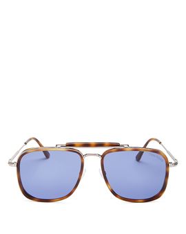 Tom Ford Tom Ford Men's Huck Brow Bar Aviator Sunglasses, 61mm