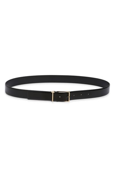 TOM FORD TOM FORD Metal T Smooth Leather Belt