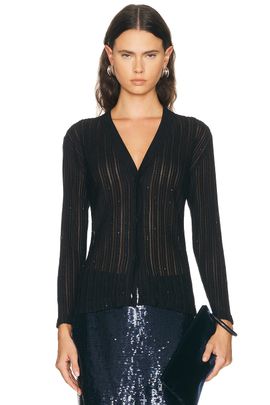 TOM FORD TOM FORD Micro Sequins Evening Cardigan