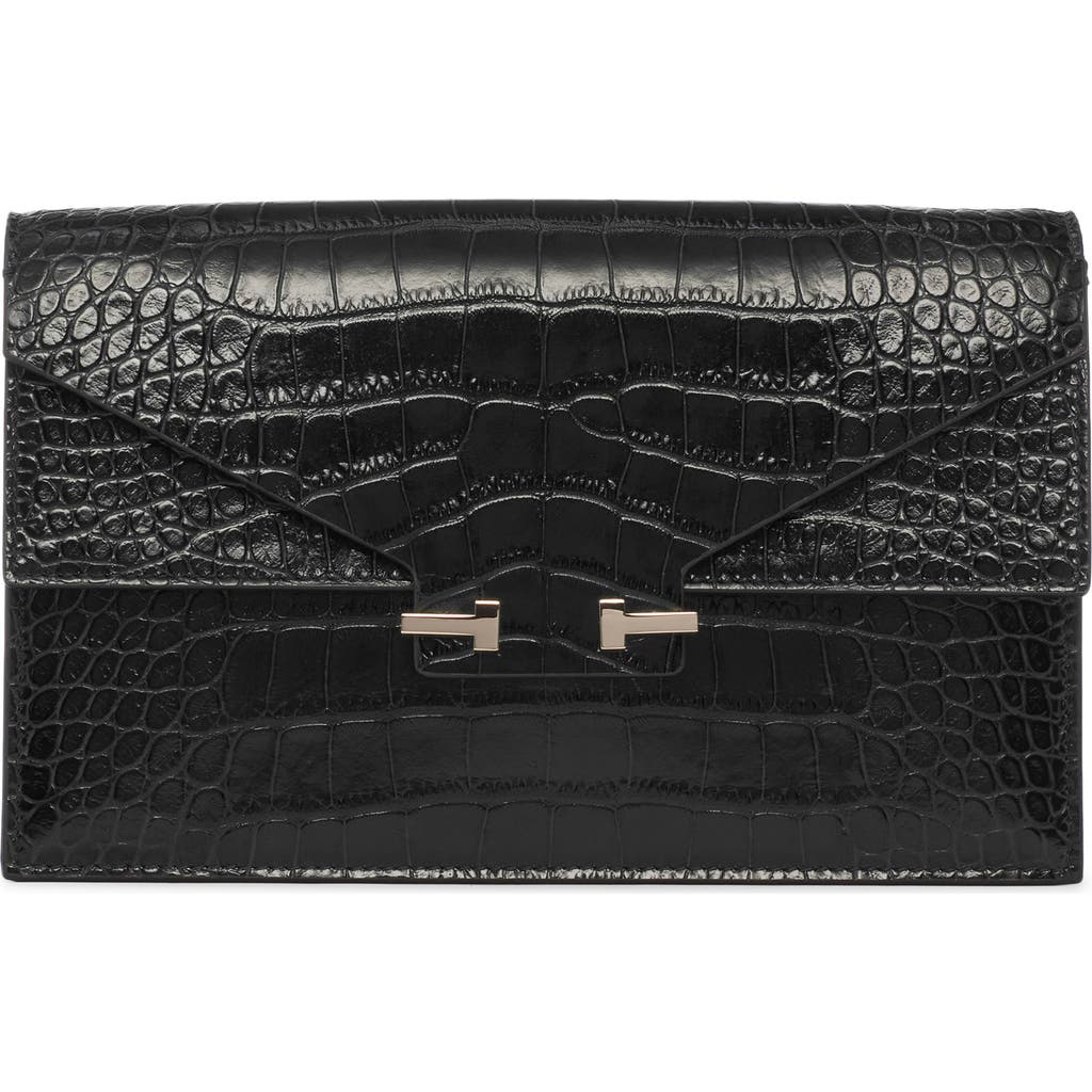 TOM FORD TOM FORD Mini Aube Croc Embossed Leather Shoulder Bag