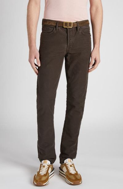 TOM FORD TOM FORD Moleskin Slim Fit Five-Pocket Pants