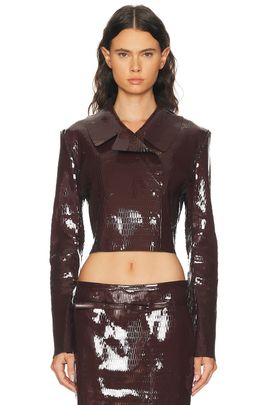 TOM FORD TOM FORD Nappa Double Breasted Jacket