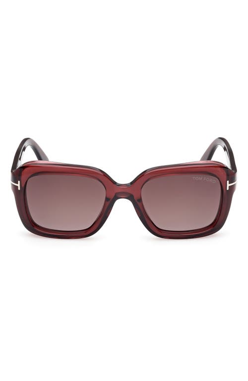 TOM FORD TOM FORD Natalia 52mm Square Sunglasses