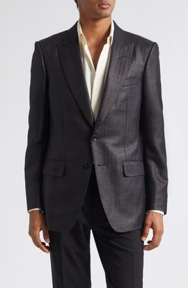 TOM FORD TOM FORD O'Connor Herringbone Dinner Jacket
