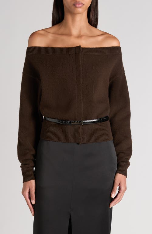 TOM FORD TOM FORD Off the Shoulder Cashmere Cardigan