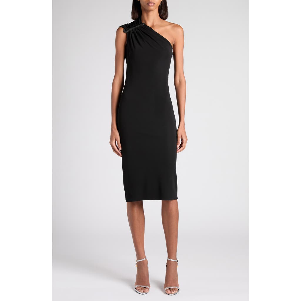 TOM FORD TOM FORD One-Shoulder Crepe Jersey Cocktail Dress