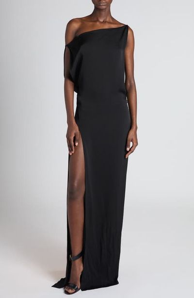 TOM FORD TOM FORD One Shoulder Crepe Cady Gown