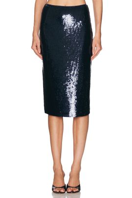 TOM FORD TOM FORD Paillettes Embroidered Tulle Skirt