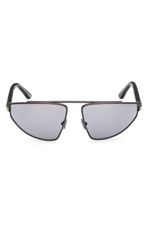 TOM FORD TOM FORD Parker 64mm Oversize Pilot Sunglasses