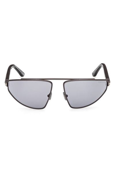 TOM FORD TOM FORD Parker 64mm Oversize Pilot Sunglasses