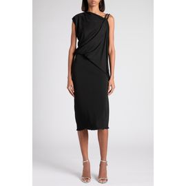 TOM FORD TOM FORD Pavé Strap Crepe Jersey Cocktail Dress