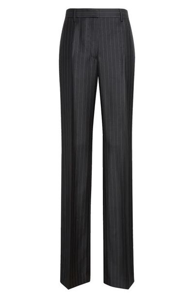 TOM FORD TOM FORD Pinstripe Wool Grain de Poudre Trousers