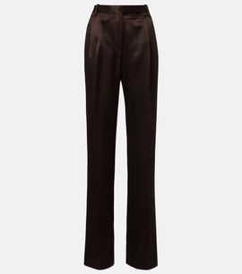 Tom Ford Tom Ford Pleated silk straight pants