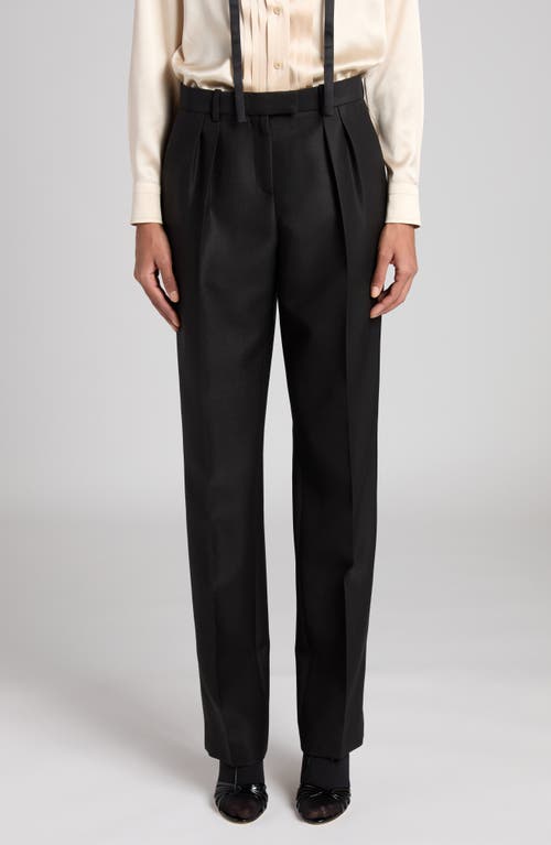 TOM FORD TOM FORD Pleated Wool, Mohair & Silk Twill Pants
