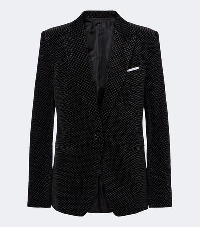 Tom Ford Tom Ford Polka-dot cotton velvet blazer