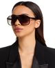 Tom Ford Tom Ford Raoul Brow Bar Aviator Sunglasses, 62mm - 4