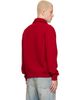 TOM FORD TOM FORD Red Double Face Wool Half Zip Jacket - 3