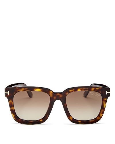 Tom Ford Tom Ford Sari Polarized Square Sunglasses, 52mm