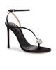 TOM FORD TOM FORD Satin & Crystal Stones Ankle Strap Sandal - 2