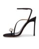 TOM FORD TOM FORD Satin & Crystal Stones Ankle Strap Sandal - 5