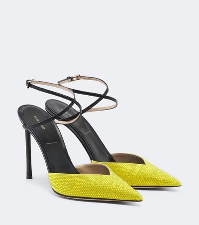 Tom Ford Tom Ford Selen embellished leather slingback pumps