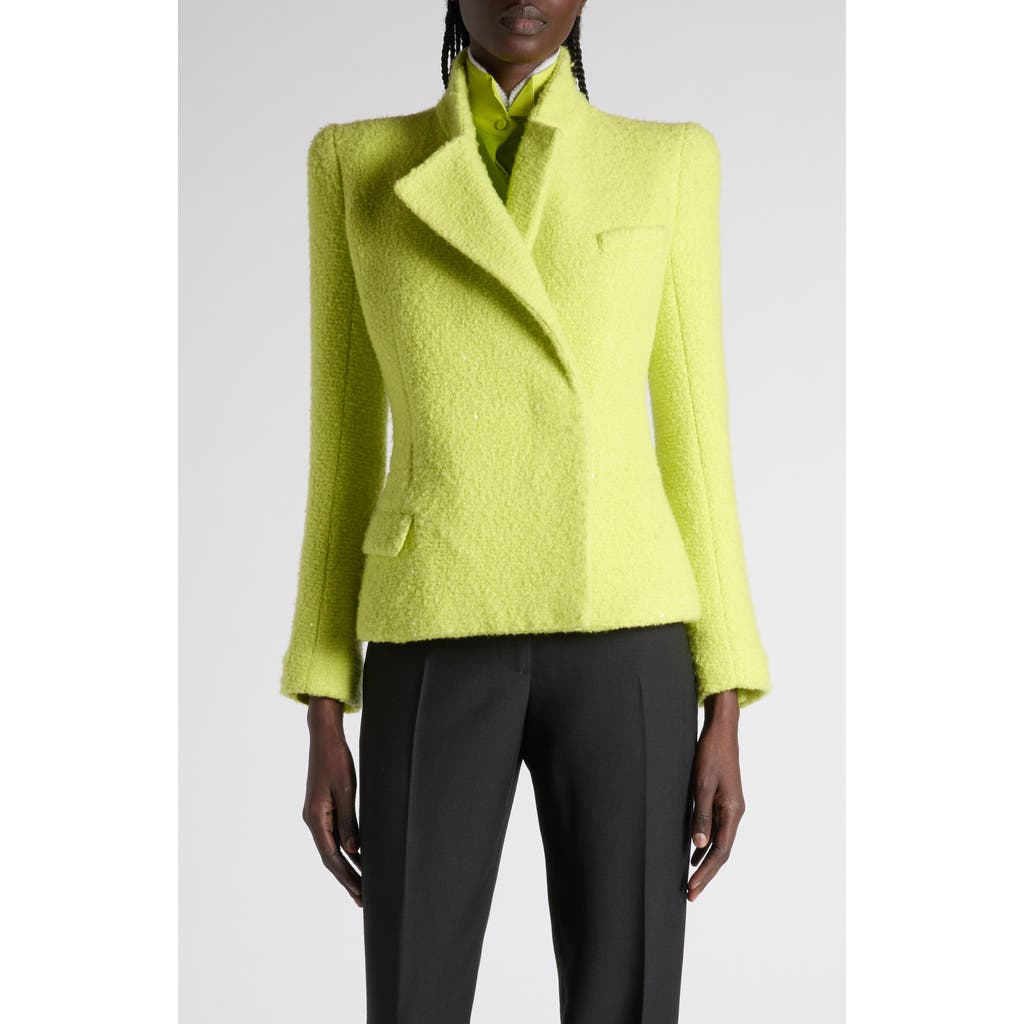 TOM FORD TOM FORD Sequin Tweed Double Breasted Jacket