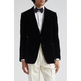 TOM FORD TOM FORD Shelton Fluid Velvet Cocktail Jacket