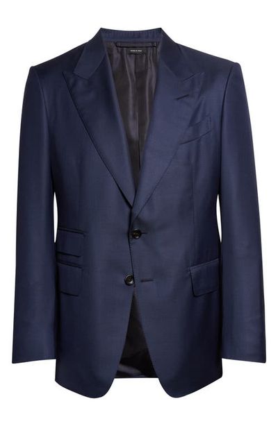 TOM FORD TOM FORD Shelton Wool Sharkskin Suit Jacket