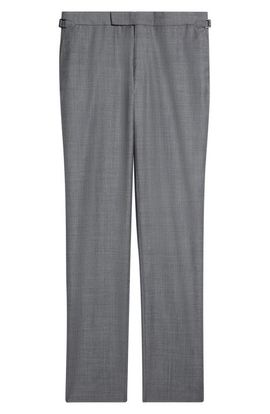 TOM FORD TOM FORD Shelton Wool Sharkskin Tapered Pants
