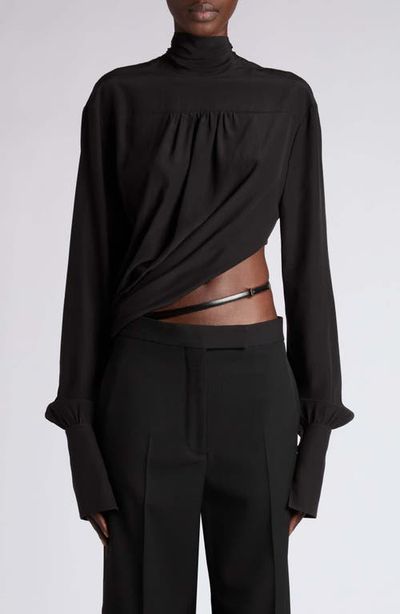 TOM FORD TOM FORD Silk Draped Tux Jumpsuit