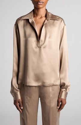 TOM FORD TOM FORD Silk Satin Polo