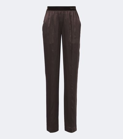 Tom Ford Tom Ford Silk satin straight pants
