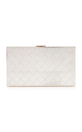 Tom Ford Tom Ford Silver Patrick East West Minaudiere
