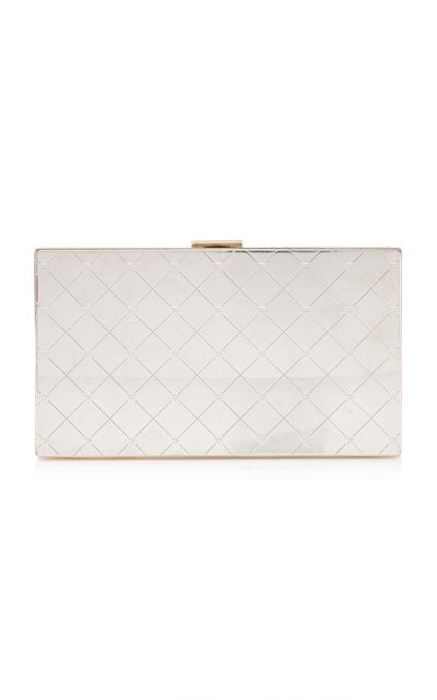 Tom Ford Tom Ford Silver Patrick East West Minaudiere