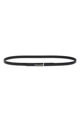 TOM FORD TOM FORD Skinny Python Embossed Leather Belt
