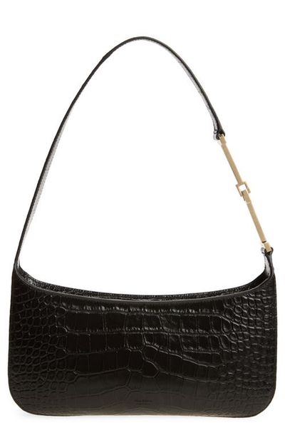TOM FORD TOM FORD Small Arc Croc Embossed Leather Shoulder Bag