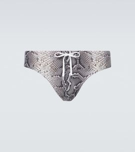 Tom Ford Tom Ford Snake-print swim briefs