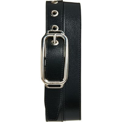 TOM FORD TOM FORD Stadium Goatskin Leather Belt