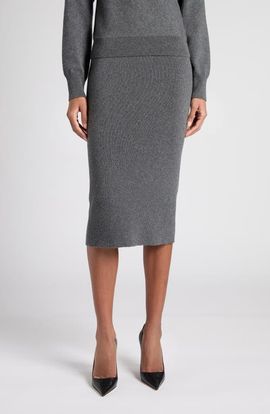TOM FORD TOM FORD Stretch Cashmere & Cotton Pencil Skirt