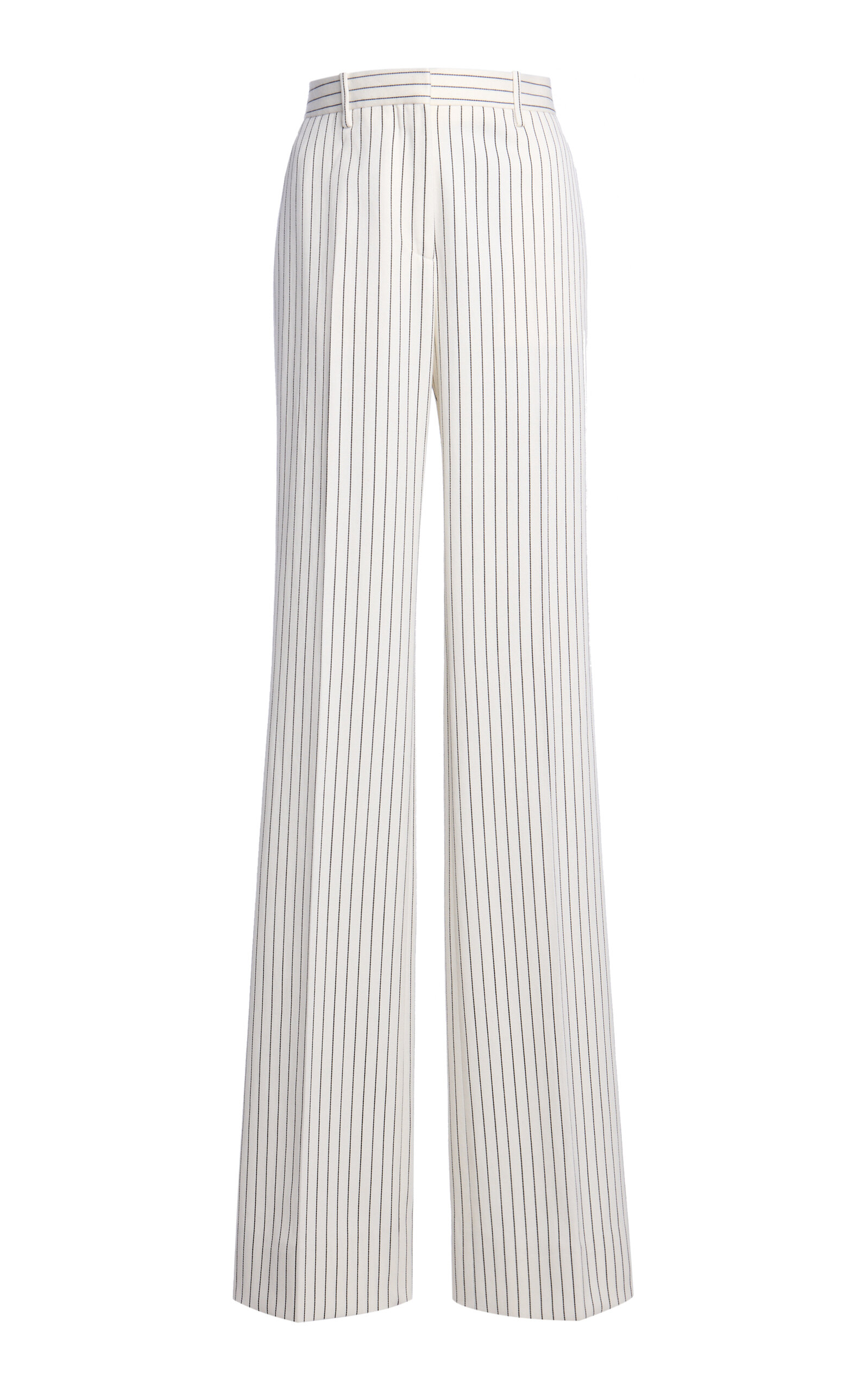 Tom Ford Tom Ford Striped Tailored Straight Boyfriend Wool Pants