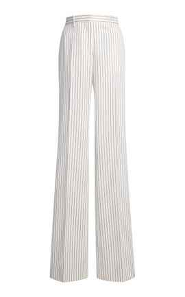 Tom Ford Tom Ford Striped Tailored Straight Boyfriend Wool Pants