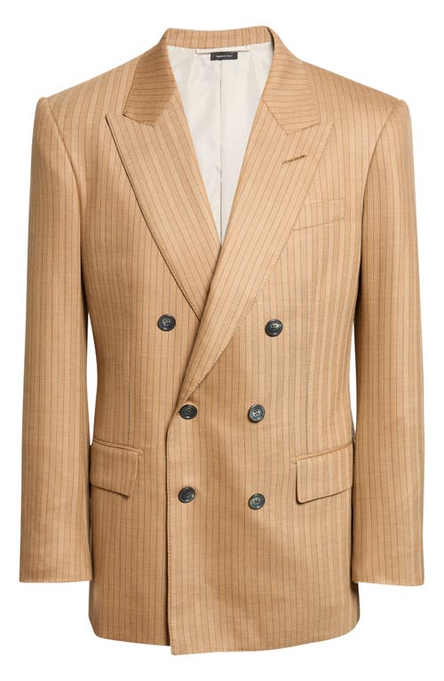 TOM FORD TOM FORD Subtle Saxony Herringbone Stripe Sportcoat