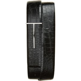 TOM FORD TOM FORD T-Buckle Croc Embossed Reversible Leather Belt