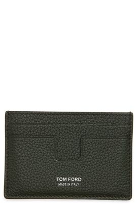 TOM FORD TOM FORD T-Line Classic Leather Card Holder
