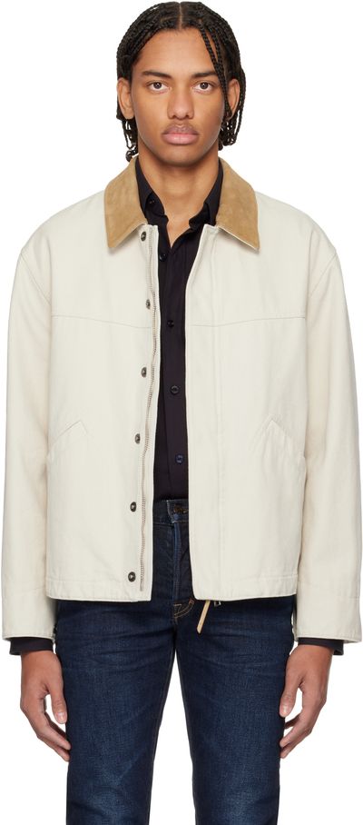 TOM FORD TOM FORD Tan Cotton Canvas Workwear Jacket
